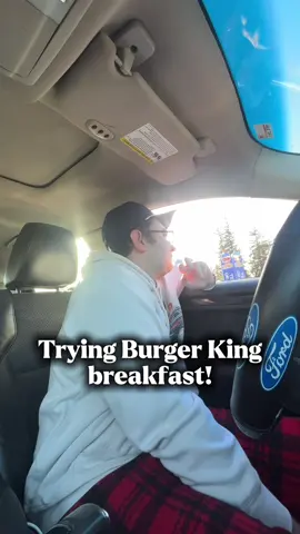 Burger King breakfast is on top!! 😝🤣 #fastfood #burgerking #breakfast #fyp #drivethru 