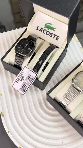 برسليت لاكوست وساعه كاسيو😍❤️