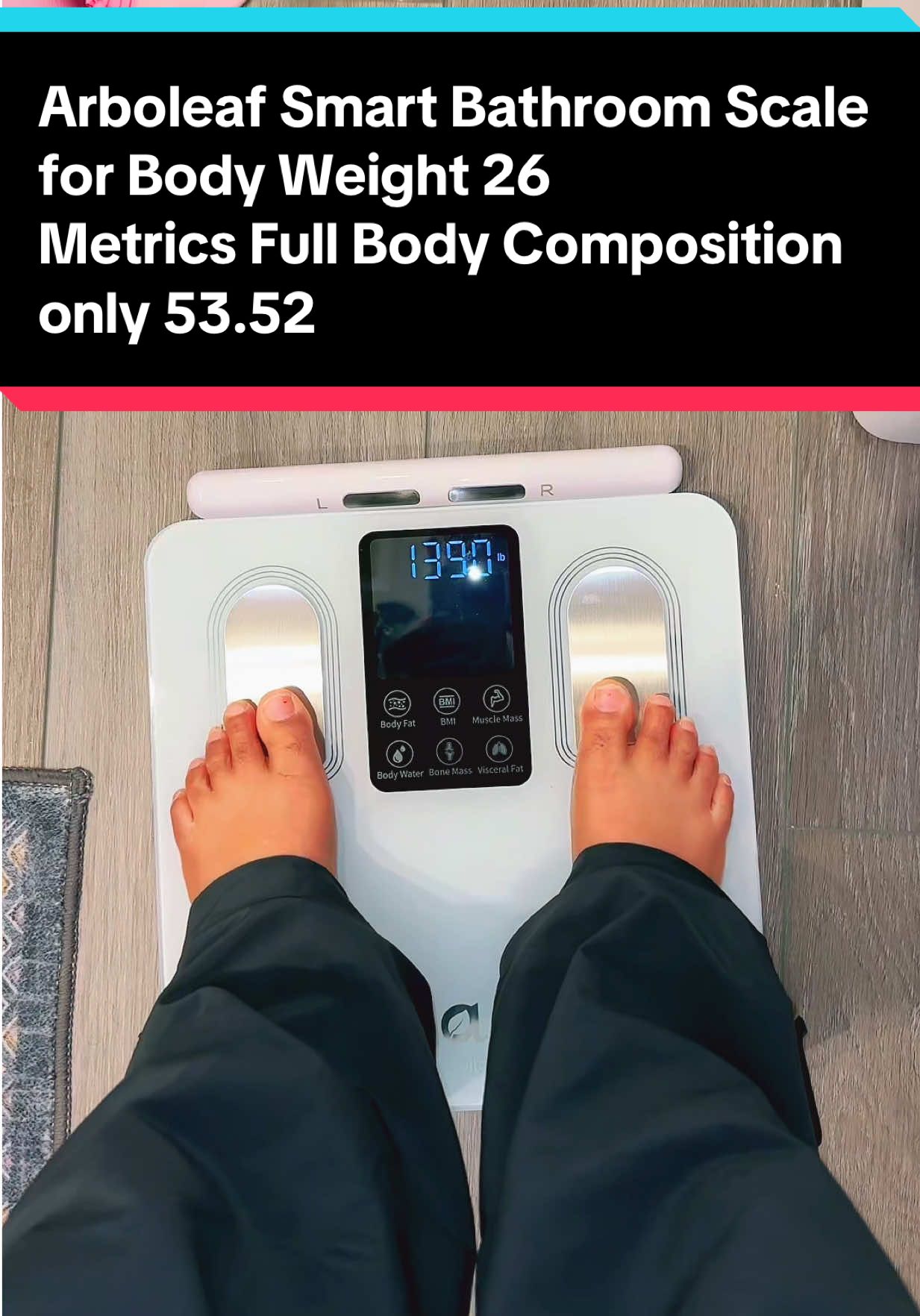 Arboleaf Smart Bathroom Scale for Body Weight 26 Metrics Full Body Composition Analyzer 8-Electrode High Precision Digital Scale with App Connectivity - #healthcare #dealsforyoudays #gifts #blackfriday #flashsale @arboleaf @arboleaf_official 