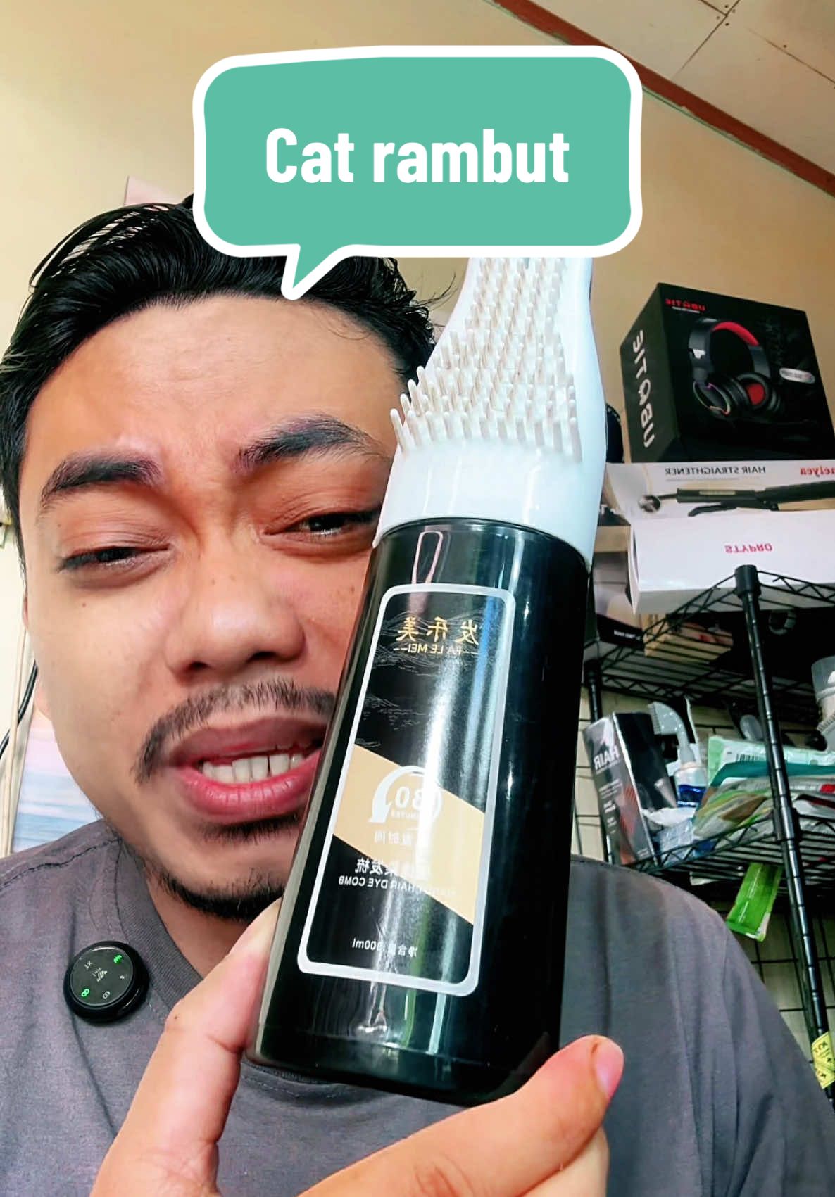 Jaman sekarang warna in rambut sendiri aja gak perlu bantuan orang lain pake ini saja ya praktis #penghitamrambut #pewarnarambut #pewarnarambutsisir #semirrambutsisir #rambutuban 