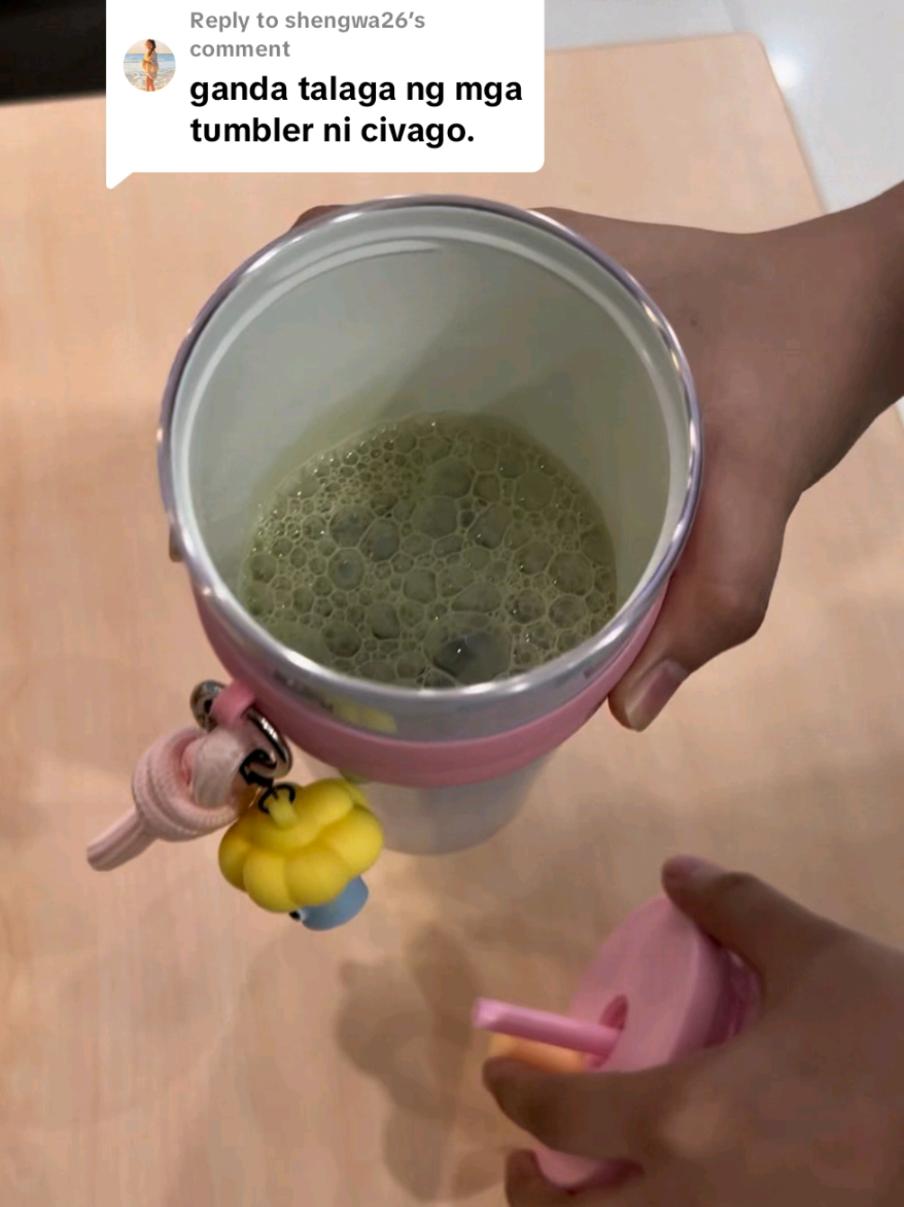 Replying to @shengwa26 #wicked drink from dunkin donut! secured with my civago 26oz coffee tumbler water tumbler, preserves coffee taste longer #civago  #civagoph #wickedmovie #fyp 