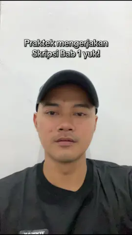 Praktek langsung mengerjakan BAB I sedikit-sedikit yuk! #numannomad #bimbinganskripsi #mahasiswa #indonesia #skripsi 