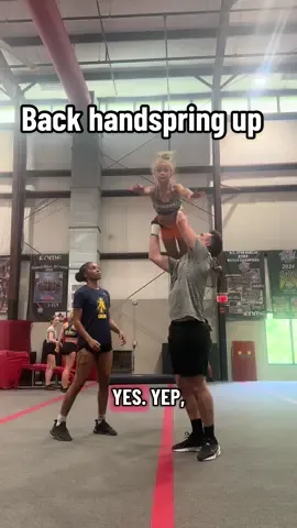 Back handspring ups with Savannah  . #cheer #viral #cheerleading #stunting #stunt  
