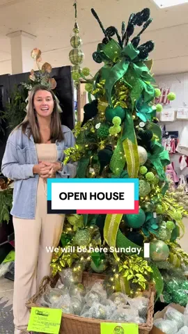 Come in and see us November 23 1-4 for open house!  ##christmas #fyp #christmasdeals #christmastree #christmasdecor 