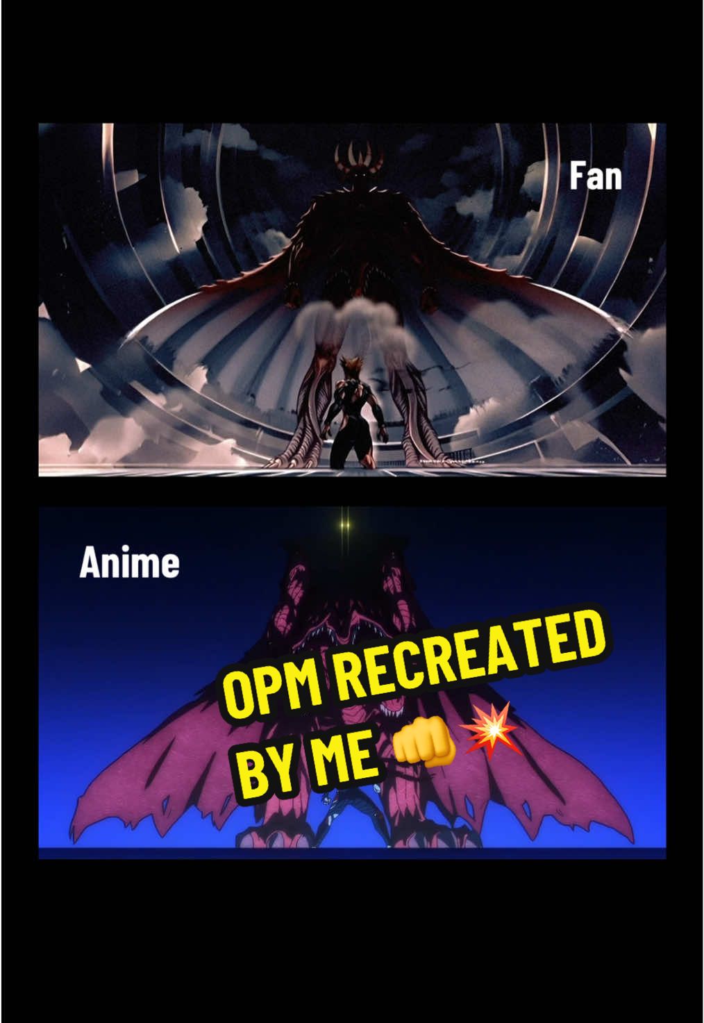 He recreado una de las escenas más importantes de OPM. Espero terminar el capítulo lo antes posible. Puedes ver el vídeo completo en mi canal de YouTube, en la descripción. 👊💥 #onepunchmanseason3 #garouedit #saitama #onepunchmanedit #paratiii 