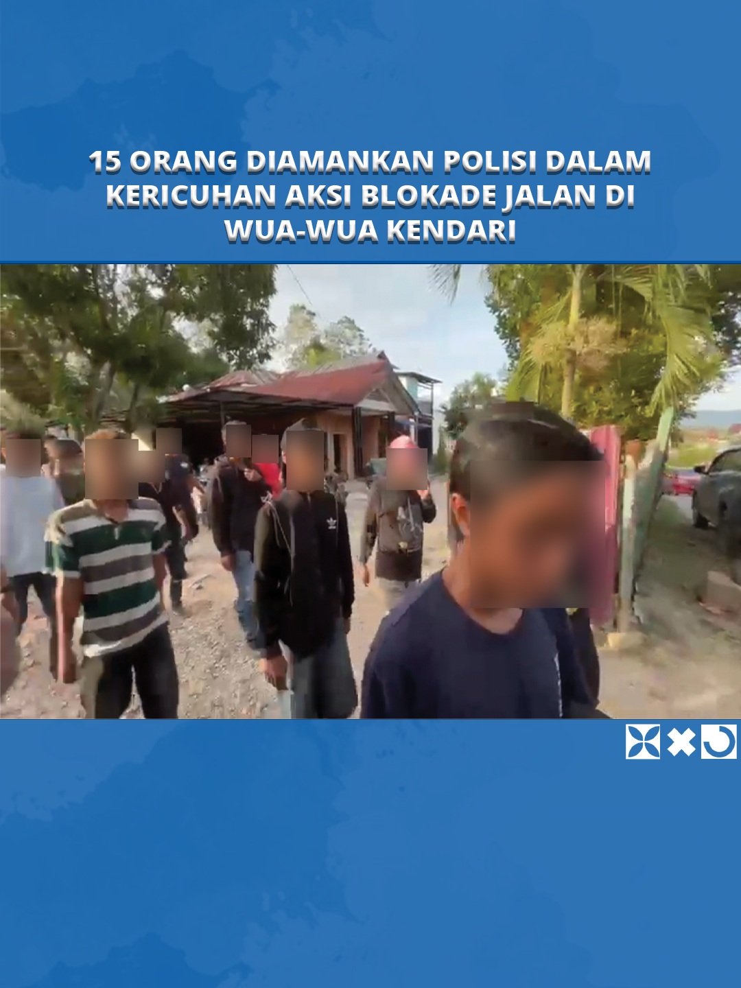 Kepolisian Resor Kota (Polresta) Kendari mengamankan 15 orang terkait insiden kekerasan yang terjadi saat aksi blokade jalan.  Insiden ini tepatnya terjadi di Kecamatan Wua-Wua, Kota Kendari, Provinsi Sulawesi Tenggara (Sultra), Kamis (20/11/2025) siang.  #aksiblokadejalan #kericuhan #Wua-Wua #Kendari #SulawesiTenggara #AKPWelliwantoMalau #KombesPolEdwinLouisSengka #TribunnewsSultra #fyp #viral