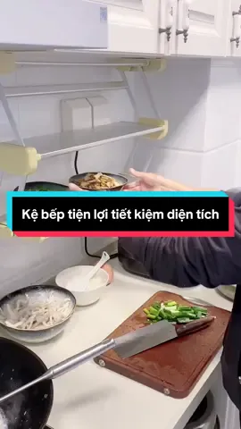 Kệ đựng đồ nhà bếp có thể kéo xuống gấp gọn siêu tiện lợi, tiết kiệm diện tích tối đa #kebep #dogiadung #dogiadungtienich #dogiadungthongminh #xuhuong 