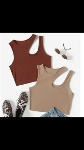 Cropped Top Canelado Blusinha Com Duas Alças Blogueira #cropped #topcanelado #croppedblogueirinha #croppedcanelado #achadosshopee 