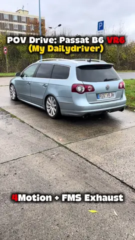 Die Tage werden kürzer & das Wetter wird immer schlechter. Der RS5 ist zwar das ganze Jahr über angemeldet, jedoch viel zu schade bei dem Wetter rausgeholt zu werden.  Zeit euch meinen aktuellen Daily vorzustellen. Ein Passat 3C B6 aus 2009. Mit Allrad perfekt für den Winter. Und als Premiere, gleich mit sattem VR6-Ohrenschmaus.  #vwpassatb6 #vr6 #povdrive #fyp #dailydriver 