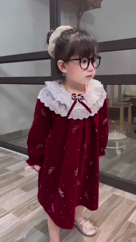 Váy nhung xinh bé #vayxinhchobe 