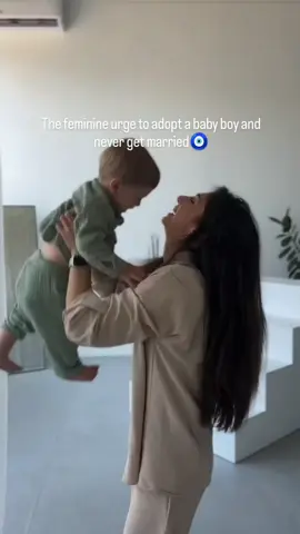 #The feminine urge to adopt a baby boy and never get married 💜🧿