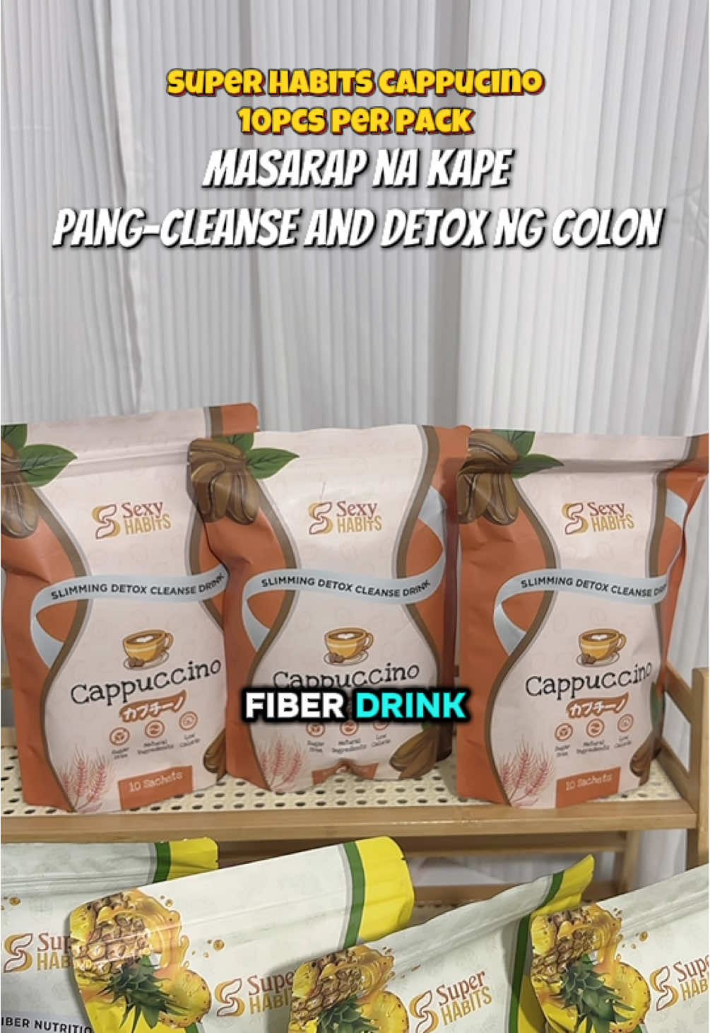 Cleanse your colon with Super Habits Fiber Drink! #superhabits #fiberdrink #coffee #cappucino 