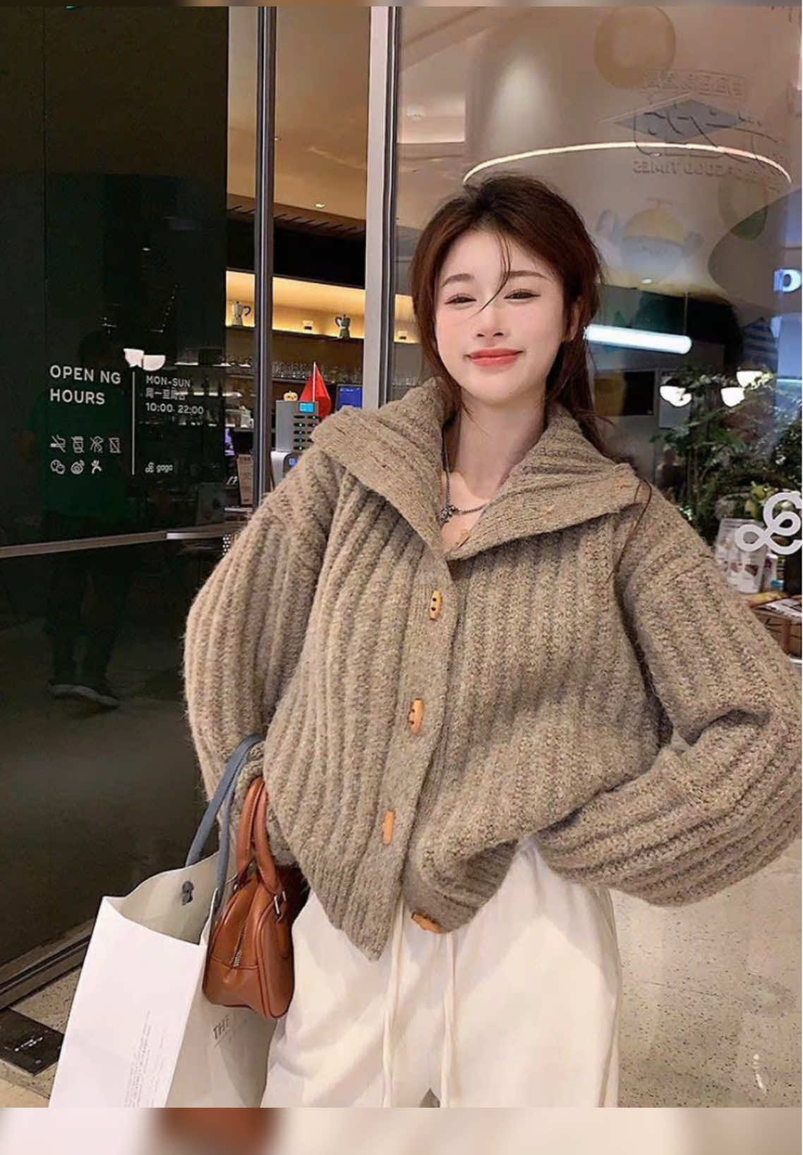Áo Khoác len cardigen loại1 qccc #aolen #thoitrangnu #phoidoxinh #xuhuong 