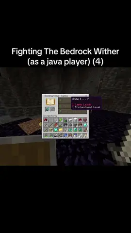 Fighting The Bedrock Wither (as a java player)