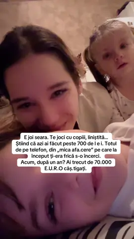 Nu trebuie să știi tot de la început. Trebuie doar să începi. Dacă vrei detalii, scrie-mi „info” și îți dau fix ce mi-ar fi prins bine să știu și eu la început ❤️ #romania🇷🇴 #mamicidiaspora #mamicipetiktok #afacereonline #banionline 