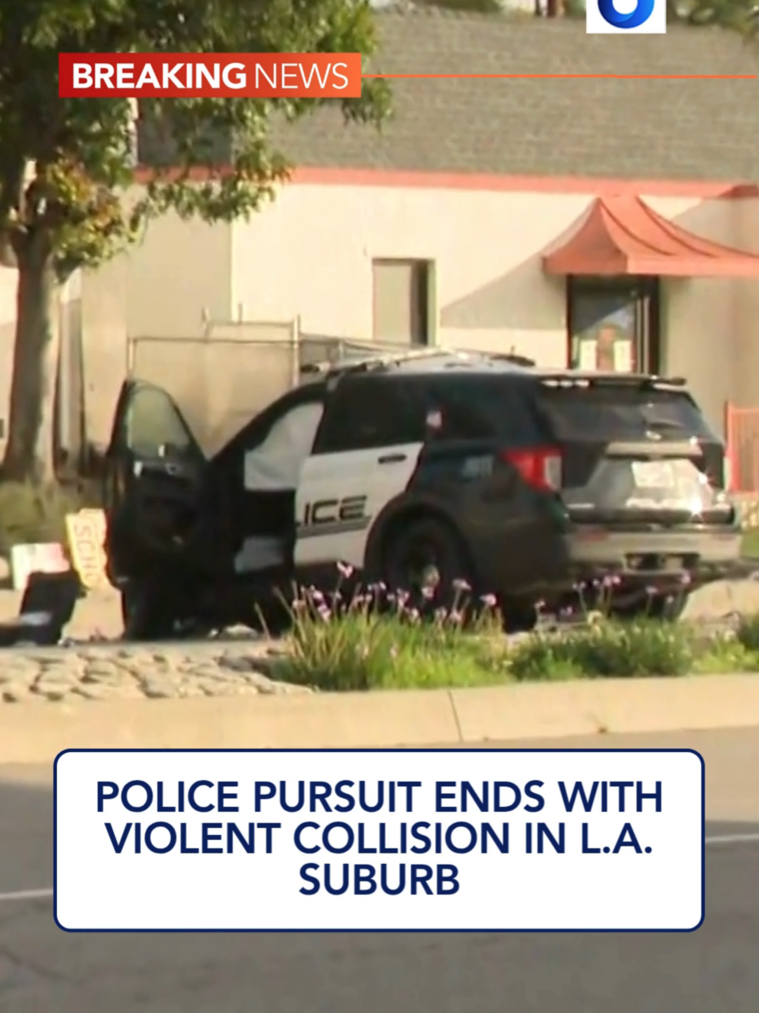#BREAKINGNEWS: One person is dead, and a police officer is in the hospital with severe injuries following a pursuit crash in the San Gabriel Valley on Thursday morning. #LocalNews #alhambra