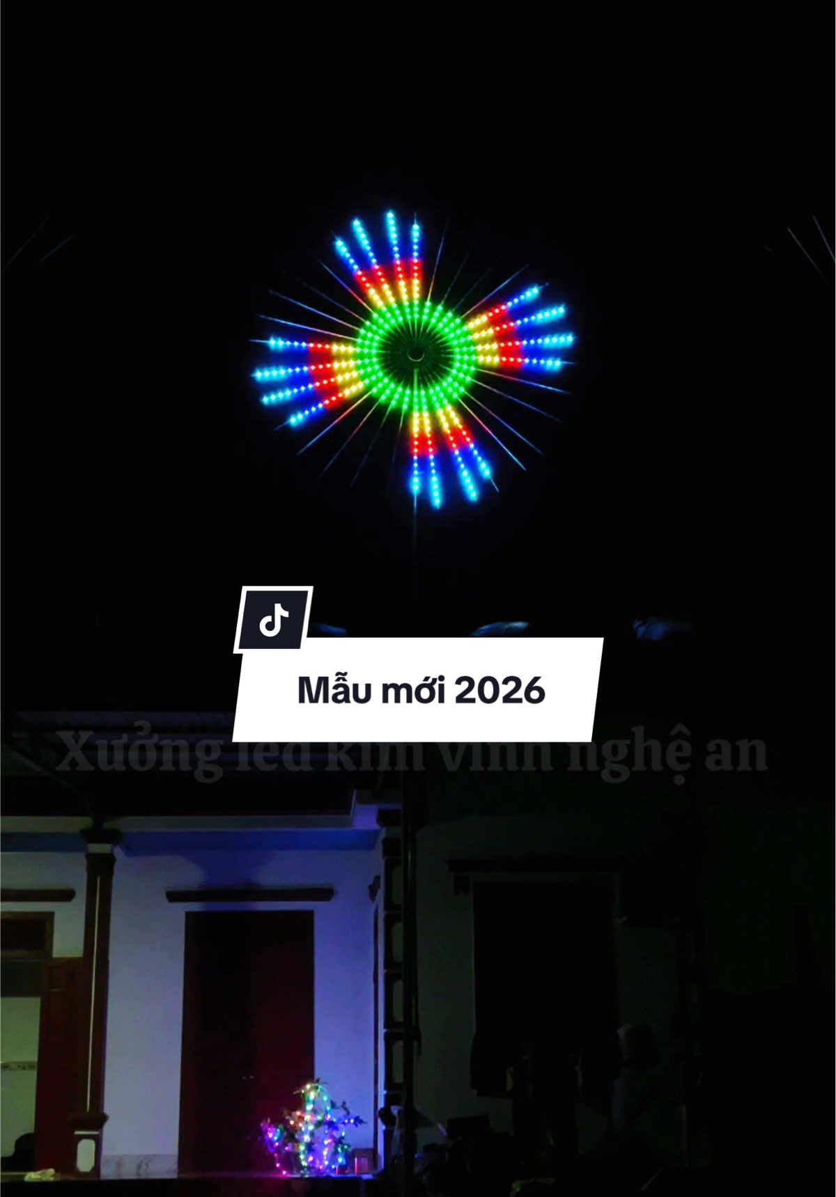 Đèn Led pháo hoa ngoài trời 32 tia vip có app mẫu mới hot nhất 2026#ledphaohoa #ledchongchong #led3d #xuongledkimvinh #nhactet2026  