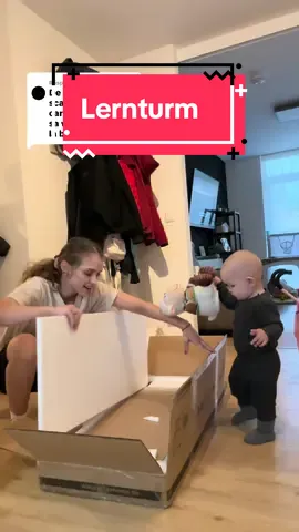 Ca răspuns pentru @. Are de asemenea și siguranțe la spate să nu cadă #fyp #lernturm #babyturm #cemaicumparam? #babything 