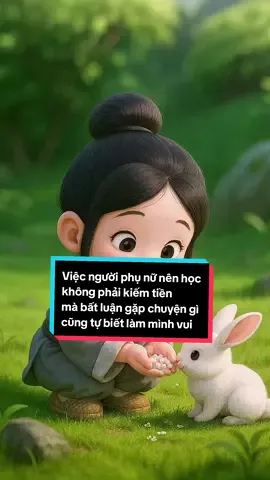 Việc người phụ nữ nên học không phải kiếm tiền mà bất luận gặp chuyện gì  cũng tự biết làm mình vui ... #tichcuc #viral #fyp #cuocsong #yeuthuong 