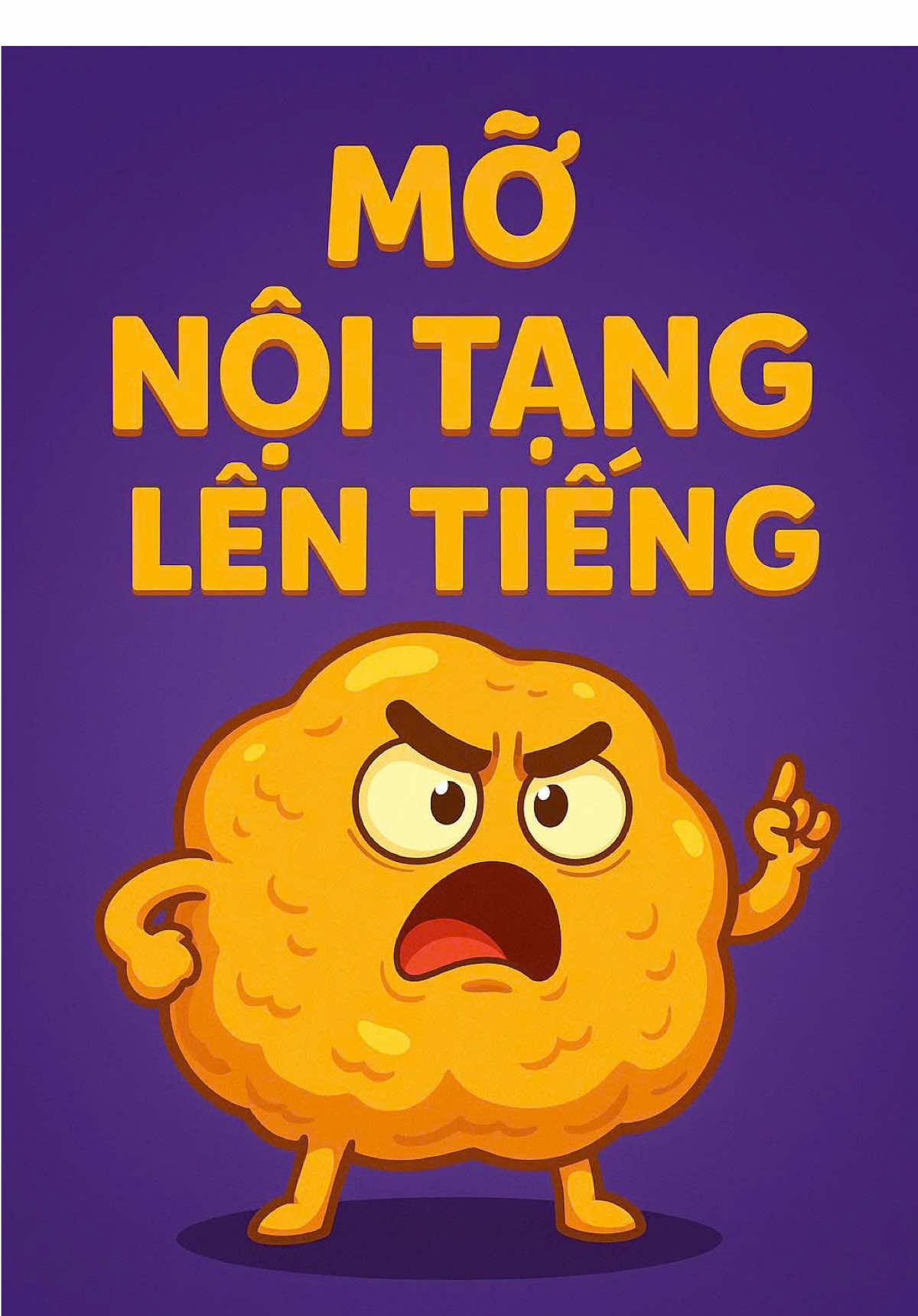Một ngày của “Tao là Mỡ” – cục mỡ nội tạng chibi ngồi chình ình trong bụng, khoe được nuôi lớn bằng trà sữa, gà rán, đồ chiên và lười vận động… rồi bị cơ thể phản công bằng đi bộ, ăn sạch, ngủ đủ và nhốt vào hũ. Xem xong đảm bảo nhìn lại cái bụng mình liền 😅 #sứckhoẻ #suckhoechomoinguoi🍀 #nhipsongkhoe365