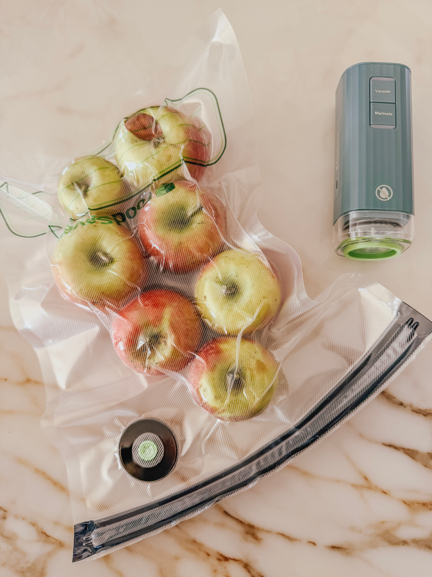 This mini vacuum sealer blew me away. It’s insanely powerful and the marinade feature works way better than I expected! Kitchen Gadget, Amazon kitchen find, amazon must have, amazon kitchen essentials