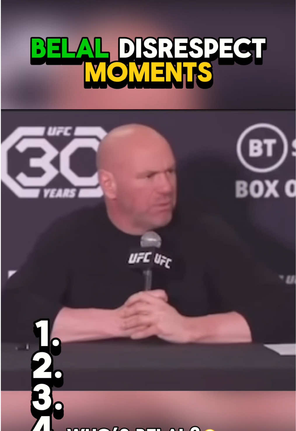 Belal Best Disrespect Moments 🤣 #UFC #mma #belalmuhammad 