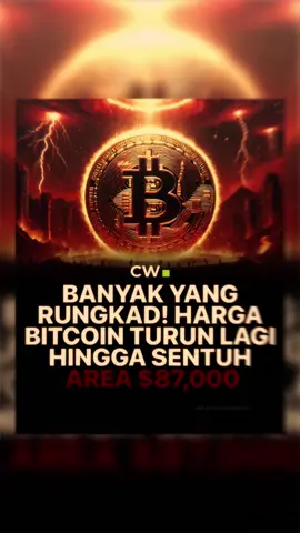 bitcoin turun kembali hingga menyentuh di harga $87,000 #cryptowave #fyp #masukberanda 