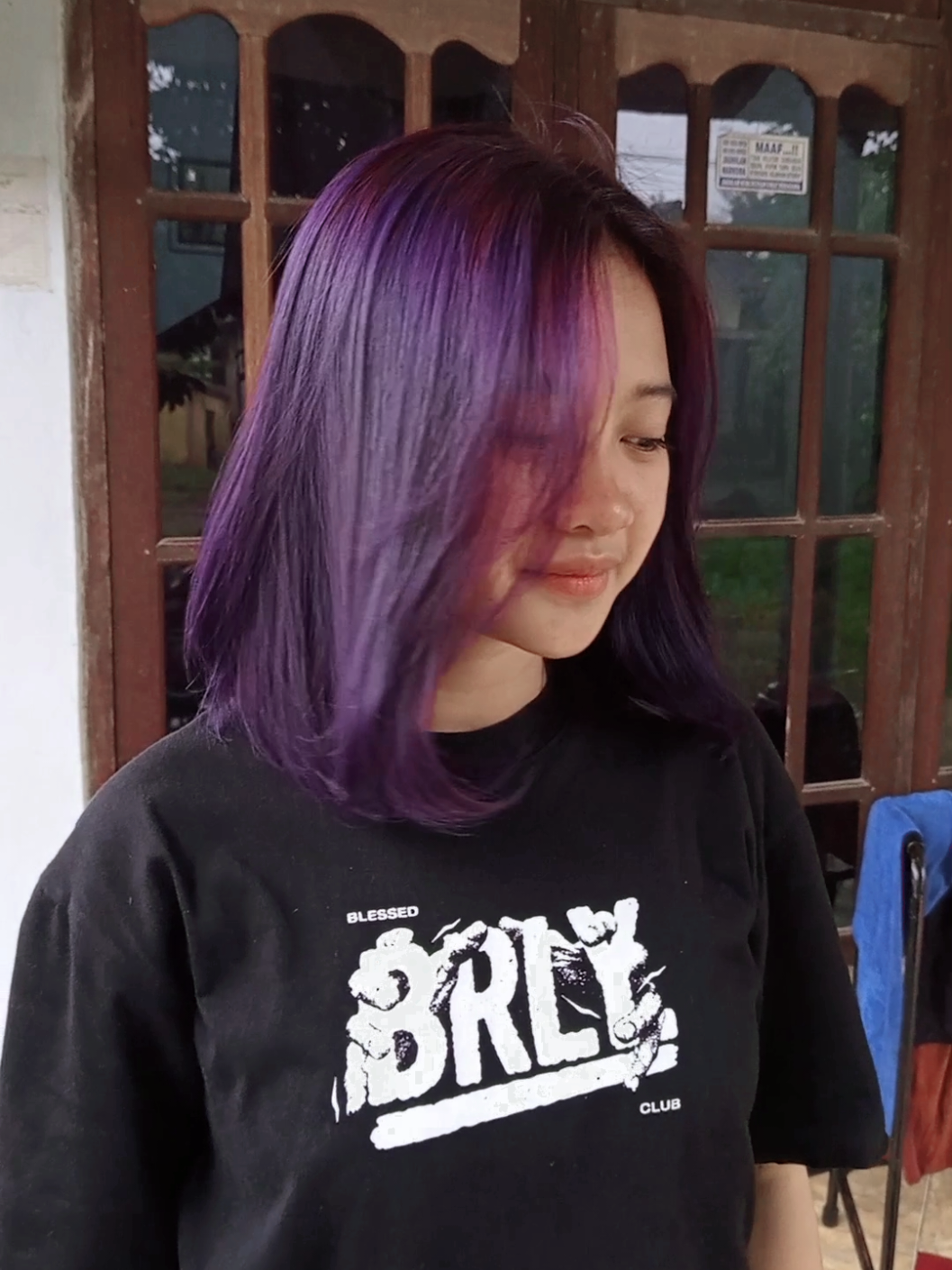 purple 😅 #shorthairplay #innocentbaby #fyp 