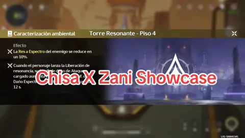 Zani Phoebe Chisa Rotación one chote (el doble forte de Phoebe se hace para que la outro de zani pege lo máximo posible y destroce al boss si se fijan al final Zani pega 200k con la outro)#zani #wuwa #wutheringwaves #gameplay #fyp 