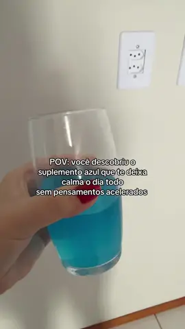 Era tudo que eu precisava esse suco azul