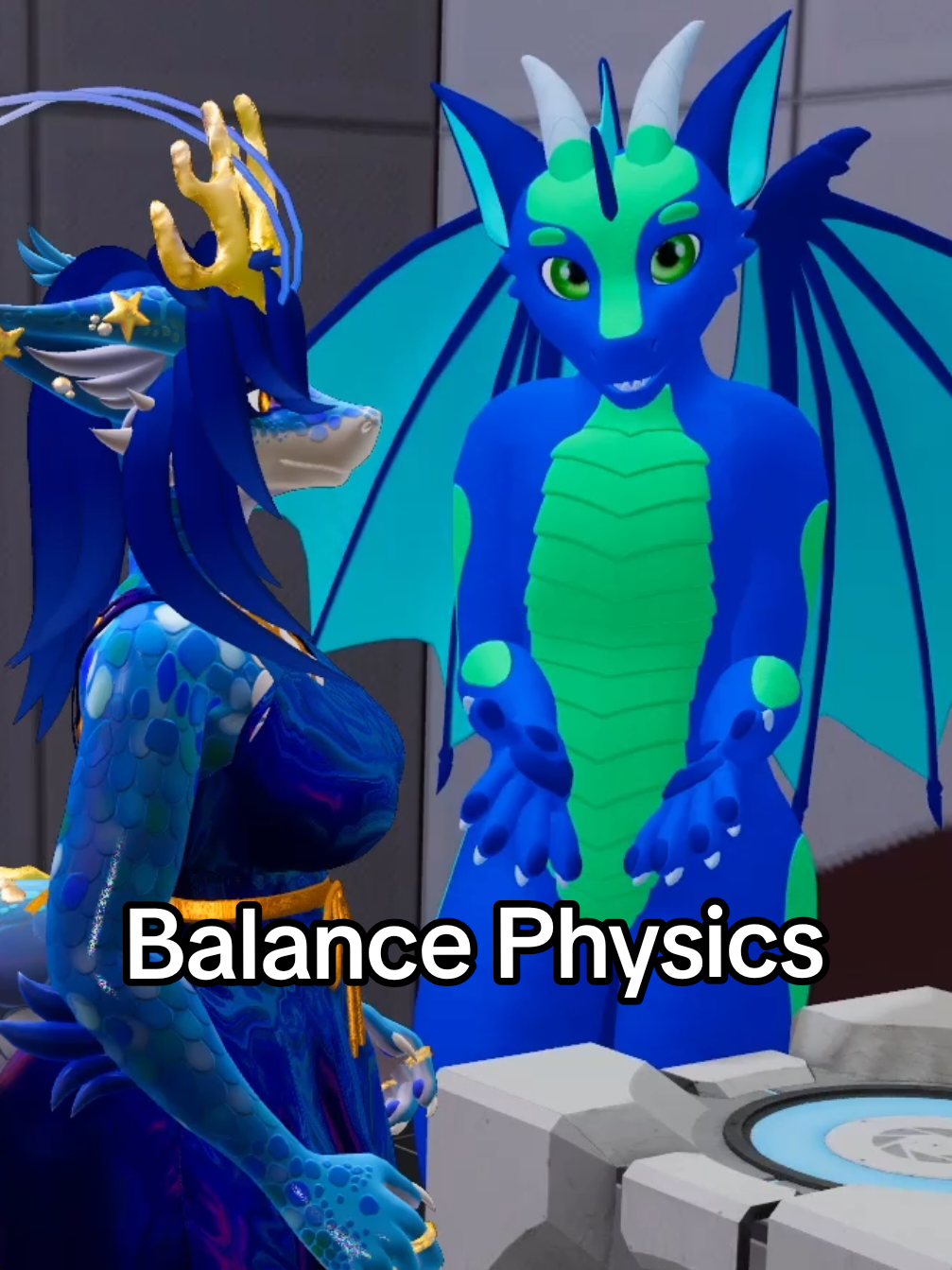 #stitch with @Okay Donuts - let's talk about the physics of balancing your body! 100% meant to be silly, not serious. FOR SCIENCE! #furry #vrchat 