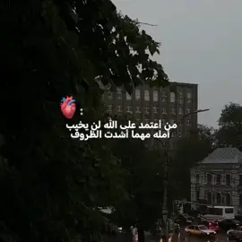 من أعتمد على الله لن يخيب أمله مهما أشدت الظروف 🤎✨🫴🏻 . . . . . . . #تفاعلكم_حبايب_محضوره #اللهم_صلي_على_محمد_وال_محمد💖🙏 #يارب❤️ #ننوشه #fvo 