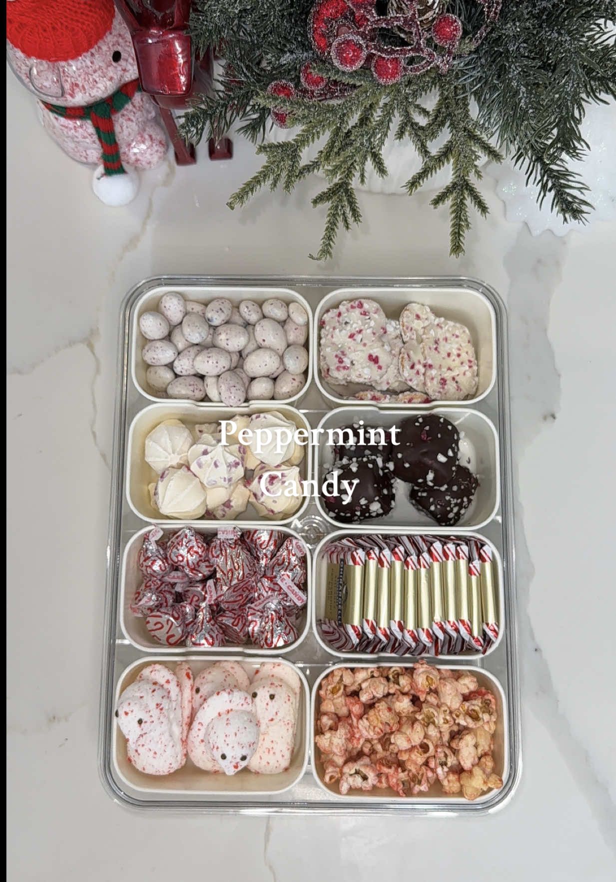Christmas peppermint Snack  Restock  🎄✨ #asmr #christmas #restock #satisfying #christmastok   