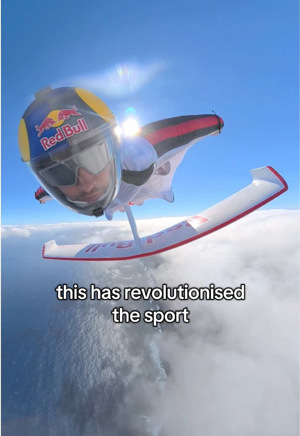 literally flying his way into the history books 👏 📖  @Peter Salzmann pioneers the wingsuit foil  #wingsuit #skydiving #redbull #givesyouwiiings 