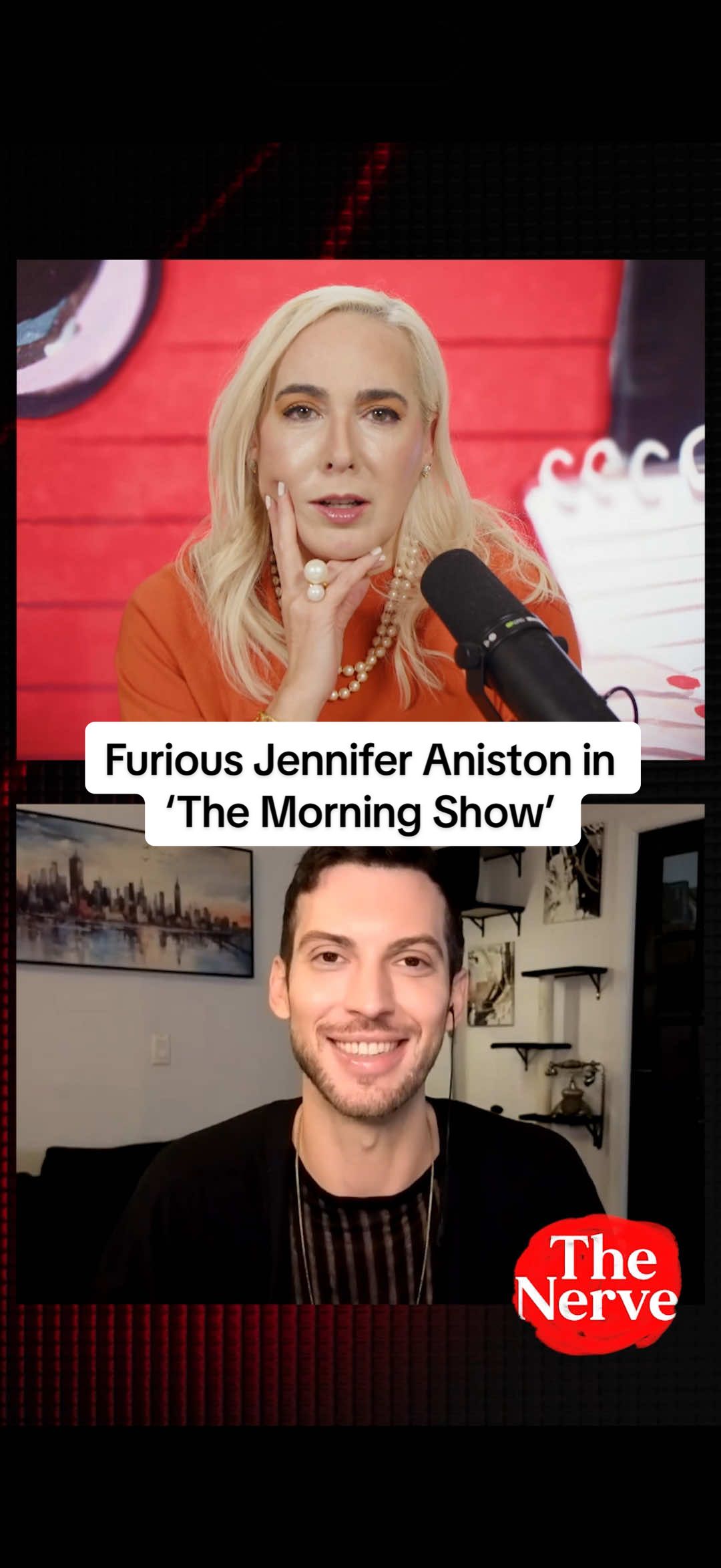 #TimMacKay and #MaureenCallahan react to a furious Jennifer Aniston in The Morning Show. #thenerveshow #news #popculture