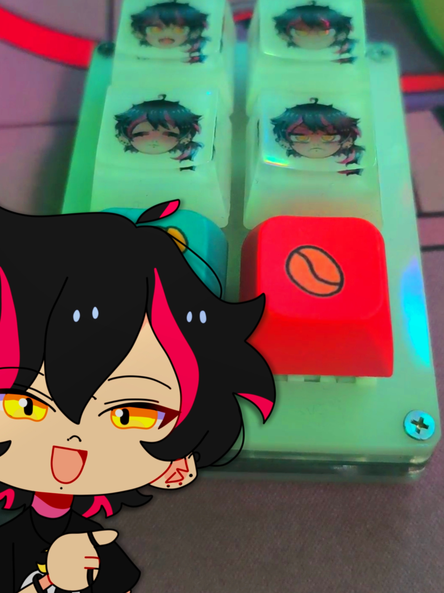 ✮⋆˙ Eu montei um teclado meio suspeito 🤡 #foryou #tiktok