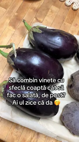 Combinația folosește Yang-ul pământului (sfecla) și Yang-ul focului (coacerea ambelor) pentru a tempera și concentra energia mai Yin (dispersivă) a vinetelor, rezultând un preparat delicios și echilibrat. Vinetele coapte și sfecla coaptă se combină excelent, atât din punct de vedere culinar, cât și nutrițional și energetic (Yin/Yang). #vinete #sfeclarosie  #traifit #salata #depost 