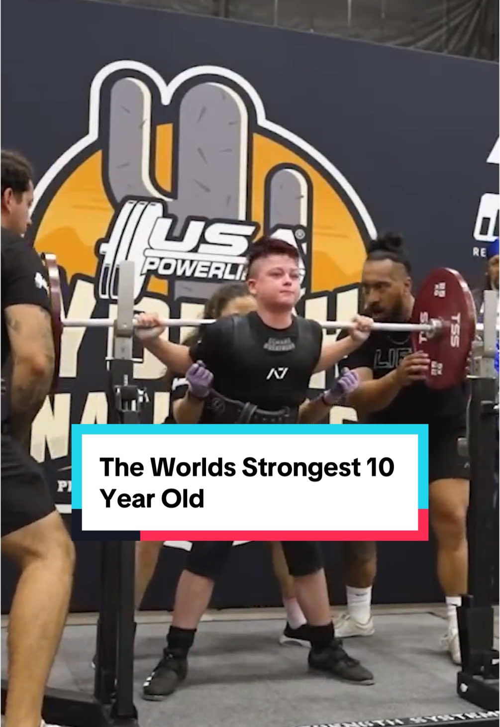 The Worlds Strongest 10 Year Old Code JOE on YoungLA & Myprotein #joefazer #GymTok #gym 
