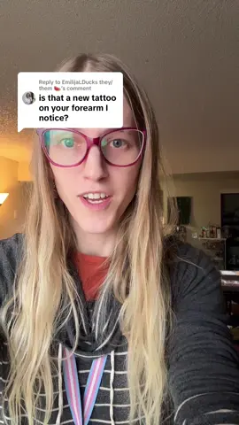 Replying to @EmilijaLDucks they/them 🍉 #fyp #pnw #tattoo #wlw what did you think? Do you like it?