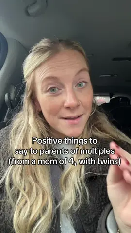 Swap the “wow, you’ve got your hands full” for something that fills their cup. Try these instead 💛 #twinparents #SurvivingMotherhood #4under4