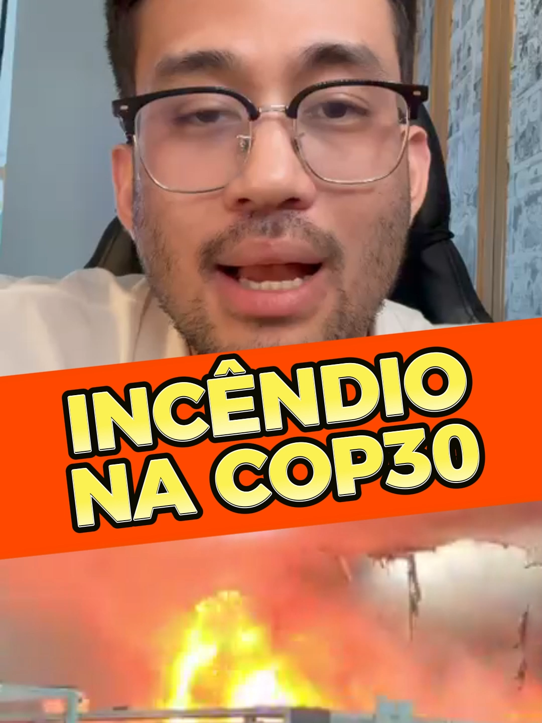 URGENTE: INCÊNDIO NA COP30 #cop30 #PT #lula #kimkataguiri