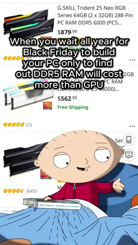 Black Friday was supposed to make the build cheaper Then DDR5 prices said not today Who else got humbled by RAM this year @ordinarytechofficial Website: ordinarytech.ca #gamingpc, #pcbuild, #ddr5, #blackfridaydeals, #pcmasterrace, #techhumor, #canadapc, #edmonton, #toronto, #ordinarytech