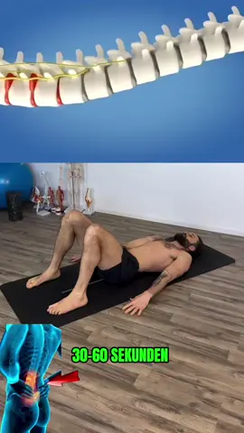 Sorge für eine Entspannung im unteren Rücken #dkhealth #gesundheit #rückenschmerzen #rückenprobleme #fit 