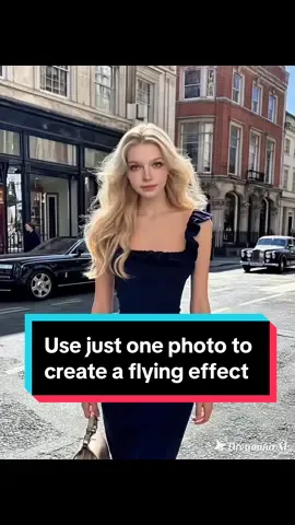 Tutorial: How to Turn Your Own Photo into a Flying Effect 	1.	Click the AI tool in the bottom-left corner. 	2.	Click Create, select AI Video, and upload your photo. 	3.	Copy the Dreamina AI text prompt for generation. （The figure in the scene is flying through the sky, with mountains, lakes, and trees below. A rapid high-altitude tracking shot captures the movement from a drone’s perspective, creating a surreal, high-speed dream-sequence feeling. The flight is smooth and level. The character’s clothes flutter in the wind as the camera tightly follows from a slightly elevated, overhead angle, tracking the movement from the left-rear to the right-rear side while maintaining a consistent view of the standing posture as the character swiftly travels through the landscape.） 	4.	Once it’s generated, you can download and view it. #dreamina #dreaminapioneer #capcutpioneer #flyingeffect #tutorials 