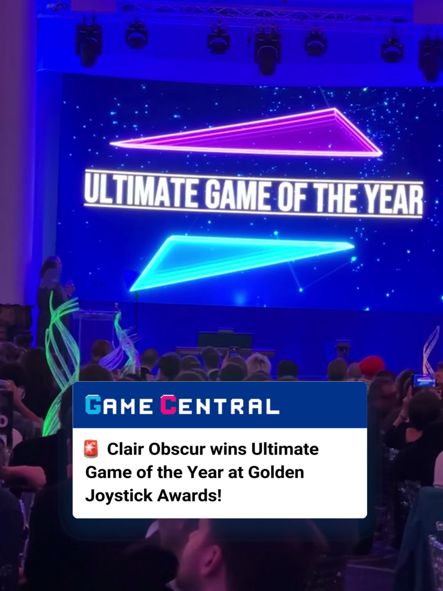 And now for the big one... #clairobscur #clairobscurexpedition33 #goldenjoystickawards #gameoftheyear #gaming