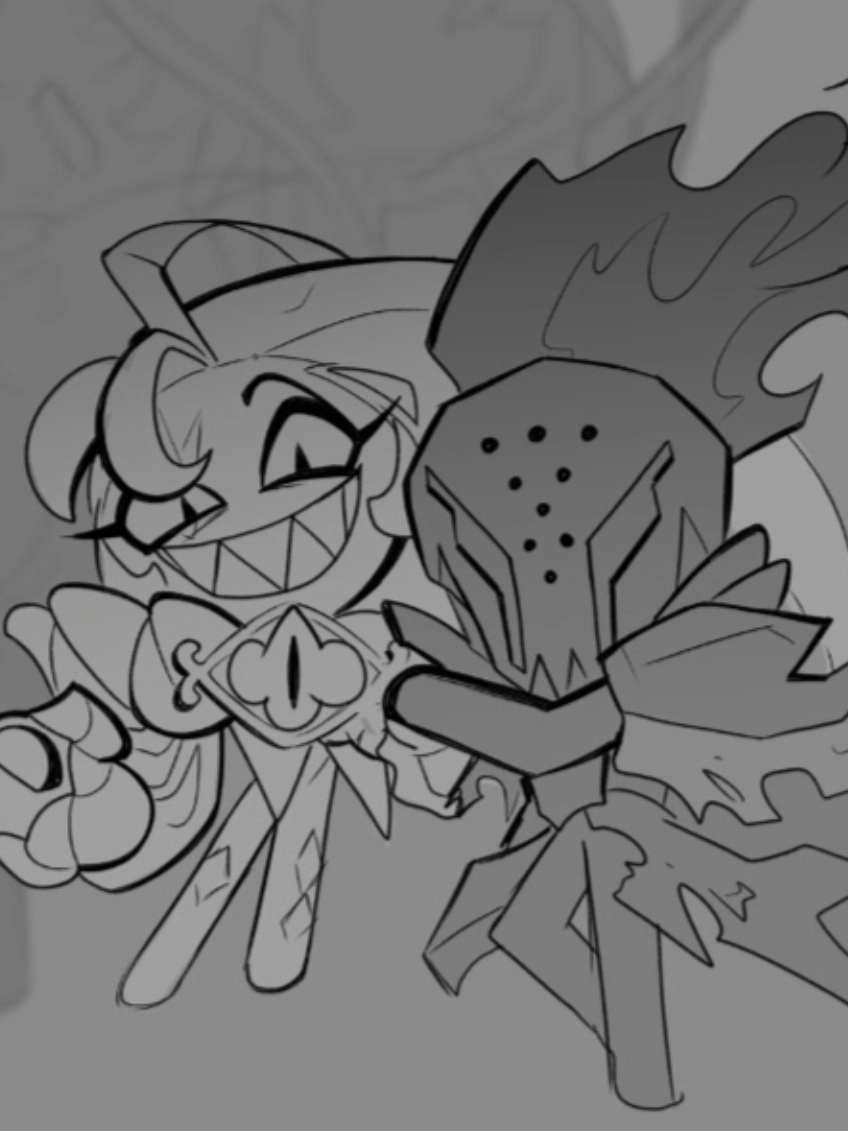 I was playing the update and when I got to this scene, I SWORE THEY WERE HOLDING HANDS  They were so befuddled at the audacity that they forgot how much they do not like each other- #cookierunkingdom #shadowmilkcookie #sketches #silentsaltcookie 