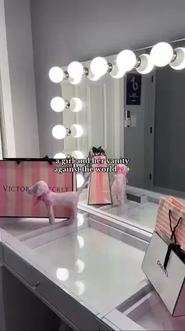 Just a girl and her vanity… taking on the world one glam moment at a time 💖 📷: @trinxnicole #impressionsvanity #IVCgirl #makeupvanity