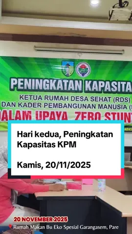 Keikutsertaan Kader Desa Tunglur di Hari Kedua  Peningkatan Kapasitas Kader Pembangunan Manusia (KPM) dalam upaya percepatan penurunan dan pencegahan stunting di wilayah Kecamatan Badas. Kegiatan ini merupakan wujud komitmen Desa Tunglur untuk mencapai target Zero Stunting melalui penguatan kapasitas kader di lapangan. #PeningkatanKapasitasKPM #KaderDesa #Stunting #Desatunglur #KecamatanBadas