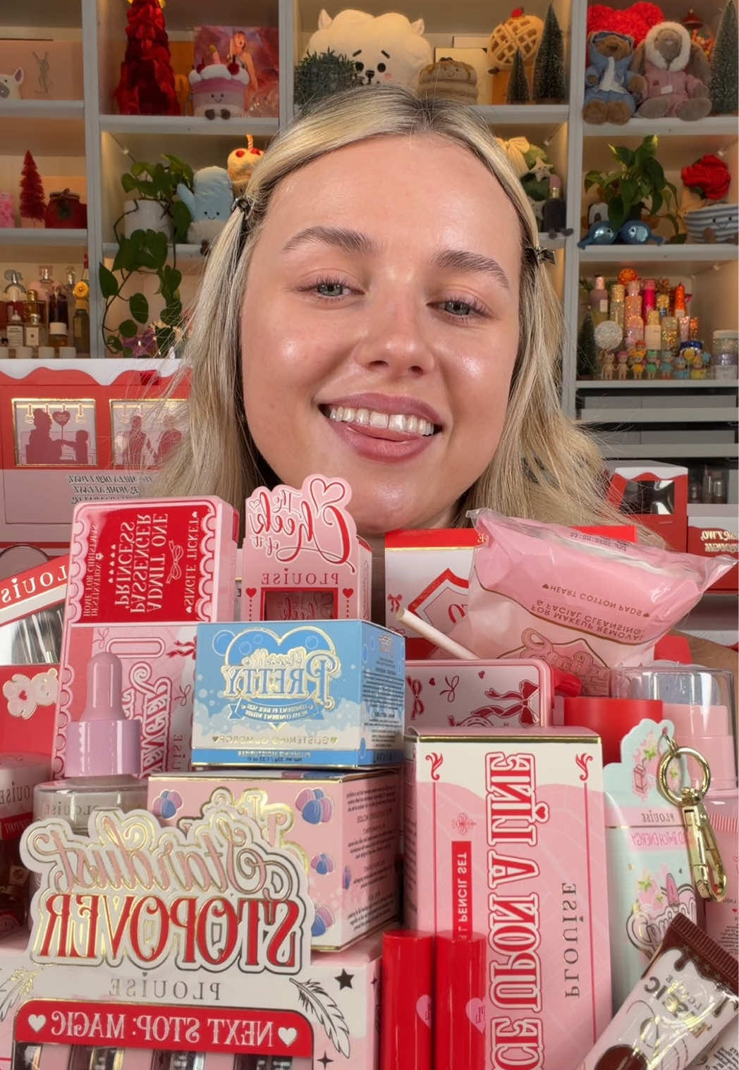 FULL FACE OF PLOUISE MAKEUP FROM AN ADVENT CALENDAR 🎄🎁♥️