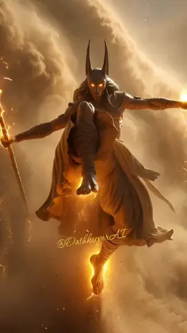 Anubis has awakened.✨🌪️ #aiart #darkfantasy #mythology #anubis  #egyptianmythology 